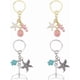 thumbnail image 1 of 4 llaveros de concha y estrella de mar de 2 estilos, llaveros de aleación de concha y estrella de mar, llavero de playa para bolso, llavero, regalo con temática de playa, 1 of 6