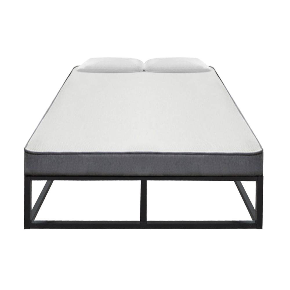 Lowestbest Basic Iron Bed Frame, Tall Heavy-Duty Steel Slats, Twin Size, Black Lowestbest Basic Iron Bed Frame, Tall Heavy-Duty Steel Slats, Twin Size, Black