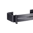 thumbnail image 7 of Shower Adhesive Wall Mounted Corner Caddy Shelf Aluminum Shampoo Holder Storage for Toilet - Square Black, 7 of 7