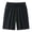 Black, variant on Cmfcve Plus Size Athletic Shorts for Men Summer Elastic Waist Loose Mens Shorts 5 Inch Lightweight Running Shorts with Zipper Pockets