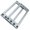 Silver-4, variant on 2.5in Disk Mounting Bracket Aluminum Cooling Rack For 2.5Inch Hard Drive Disk Multiple Layer Stackable