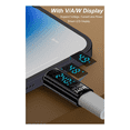 thumbnail image 2 of 2 Pack Type C Adapter with Digital Display, PD 240W USB-C Male to Female Connector Support Voltage, Current LED Display, 2 of 7