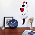 thumbnail image 4 of 3D Tail Wagging Cat Dog Wall Clock Silence Clock Bedroom Home Decoration Spotted Cat, 4 of 8