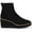 Black Fabric, variant on Womens PARLEY Slip On Comfort Ankle Boots