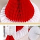 thumbnail image 2 of 2 piezas decoración navideña flor de papel nido de abeja sombrero de Navidad decoración colgante árbol de Navidad colgante accesorios decorativos, 2 of 5