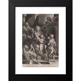 thumbnail image 2 of Lucas Kilian 11x14 Black Modern Framed Museum Art Print Titled - The Holy Family and Two Angels (1605), 2 of 5
