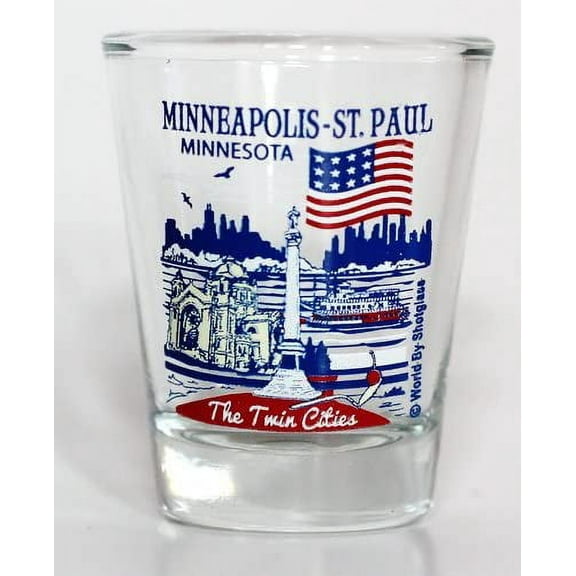 Minneapolis-St.Paul Minnesota Great American Cities Collection Shot Glass