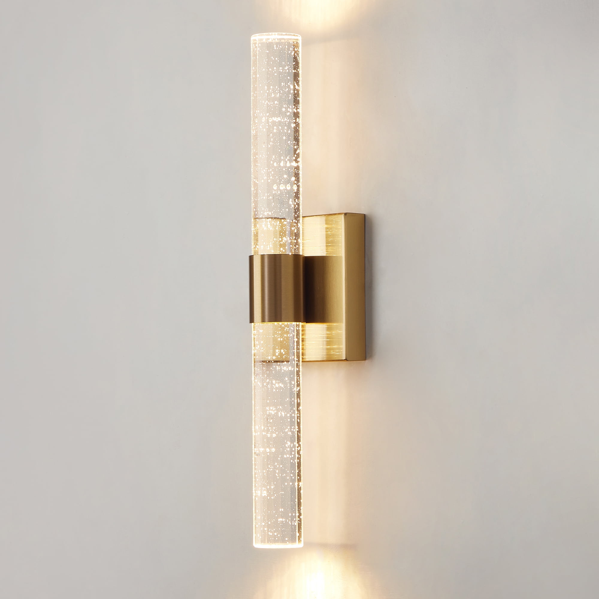 Bathroom Vanity Wall Light LED 3000K Gold Modern Crystal Wall Sconce