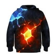 thumbnail image 3 of CYMMPU Boys Hoodies for Kids 3D Graphic Printed Hooded Sweatshirt Pullover Hoody with Pockets 6-16 Years Black 7 Years, 3 of 3