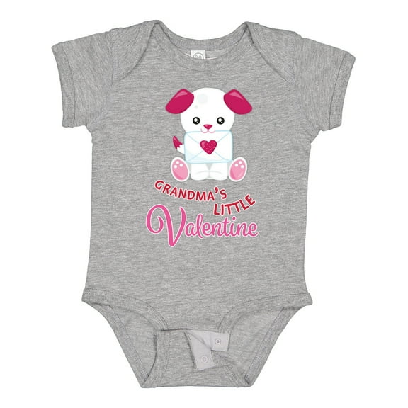 Inktastic Grandma's Little Valentine Boys or Girls Baby Bodysuit