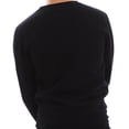 thumbnail image 2 of Oversized Unisex Lane Seven Ring Spun Cotton Long Sleeve Premium 3-End Fleece Sweatshirt - Black 2XL, 2 of 4