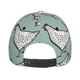 thumbnail image 6 of Naloa Original Classic Low Profile Hat Men Women Baseball Cap Dad Hat Adjustable Unconstructed Hand Drawn Chickens Print Cap, 6 of 9