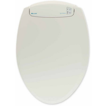 Biscuit Vitreous China Toilet - LumaWarm Heated Nightlight Toilet Seat, Biscuit