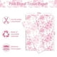 thumbnail image 2 of Papel de seda AnyDesign con estampado floral rosa, 60 hojas, 35 x 50 cm, 2 of 7