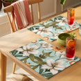 thumbnail image 4 of Lily Floral Placemats Set of 8 Botanical Garden Watercolor Wildflowers Place Mats Indoor Wipeable Table Mats Washable Cloth Dining Table Placemats for Kitchen Holiday Party Home Decor 13x19 Inch, 4 of 9