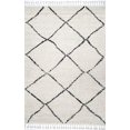 thumbnail image 2 of nuLOOM Amelia Moroccan Lattice Tassel Shag Area Rug, 6' Square, Off White, 2 of 4