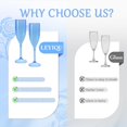 thumbnail image 2 of ZHURUININ Reusable Pure Plastic Champagne Flutes ，7oz，12pack, 2 of 6