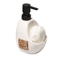 thumbnail image 1 of Retro Design Soap Dispenser With Pump, Refillable Lotion Dispenser For Bathroom Vanity Countertop, Ceramic Shampoo Dispenser For Shower-White-450ml/16oz, 1 of 6