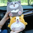 thumbnail image 4 of Automobile Plush Cartoon Creative Paper Towel Box Car Drawer Cute Car Interior Products Doll Hanging Paper Towel Box, 4 of 19