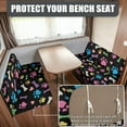 thumbnail image 2 of FOR U DESIGNS Dog Paw Bone Print 2 Pack RV Dinette Cushion Covers Stretch Camper Cushion Slipcover Non-Slip RV Couch Cover Sofa Slipover for Travel Trailer Couch, 2 of 7