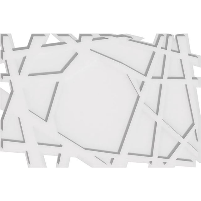 Ekena Millwork CMP28X18NO 18.62 x 28 in. Rectangle Novo Architectural Grade PVC Contemporary Ceiling Medallion