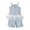 Light Blue, variant on Stamzod Toddler Girl Outfits Casual Lace Camisole Tops Ribbed Shorts Set Girls Summer Clothes Black 2 Years