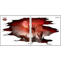 Hzzsbu 3d Ghost Hand Floor Decals, Scary Peel and Stick Wall Art Stickers for Halloween Indoor Party Home Decor