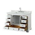 thumbnail image 7 of Wyndham Collection WCS202048SKGCMUNSMXX Deborah 48" Free Standing Single Vanity Set - Dark, 7 of 7