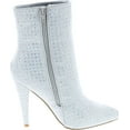 thumbnail image 6 of Anne Michelle Women's Embellished Shimmery Pointy Toe Bootie, 6 of 7