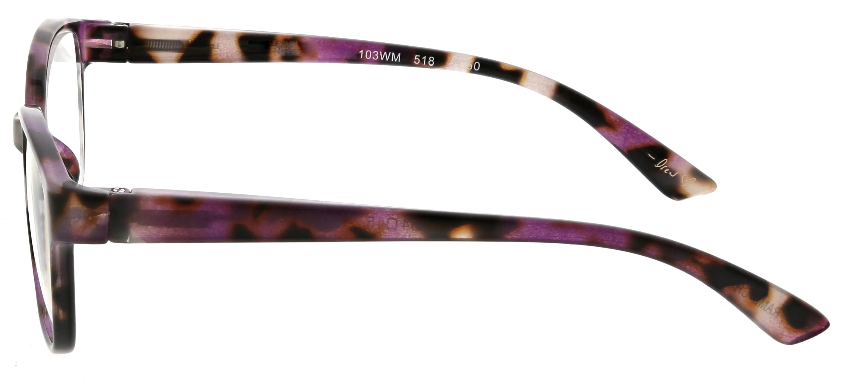 (2 pack) FLOWER Womens Reading Glasses - FLR103 Lilac +1.25