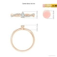 thumbnail image 3 of ANGARA Lab Grown Diamond Twisted Shank Engagement Ring for Women in 14K Rose Gold (Size-5x3mm| Color-F-G| Clarity-VS) | April Birthstone, Anniversary, Jewelry Gift for Women | Lab-Grown Diamond Ring, 3 of 5