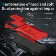 thumbnail image 4 of Phone Case for Samsung Galaxy A35 Case with Sliding Camera Cover, with 360° + 100° Free Rotation Metal Finger Ring Bracket, Fit Magnet Car Mount, 2 In 1 Case Cover for Samsung Galaxy A35, Red, 4 of 8