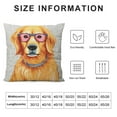thumbnail image 6 of Nawypu Golden Retriever Gifts, Golden Retriever Lover Gifts, Just a Girl Who Loves Golden Retriever, Pillows Cover Case for Sofa Bedroom Couch Office Decor, 2pc 18x18in, 6 of 6