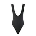 thumbnail image 5 of Penkiiy ny Sexy One-piece Bikini Men's One-piece Rib Underwear Underwear With Waist Mens Fashion Underwear Games L Black 2023 Summer Deal, 5 of 5