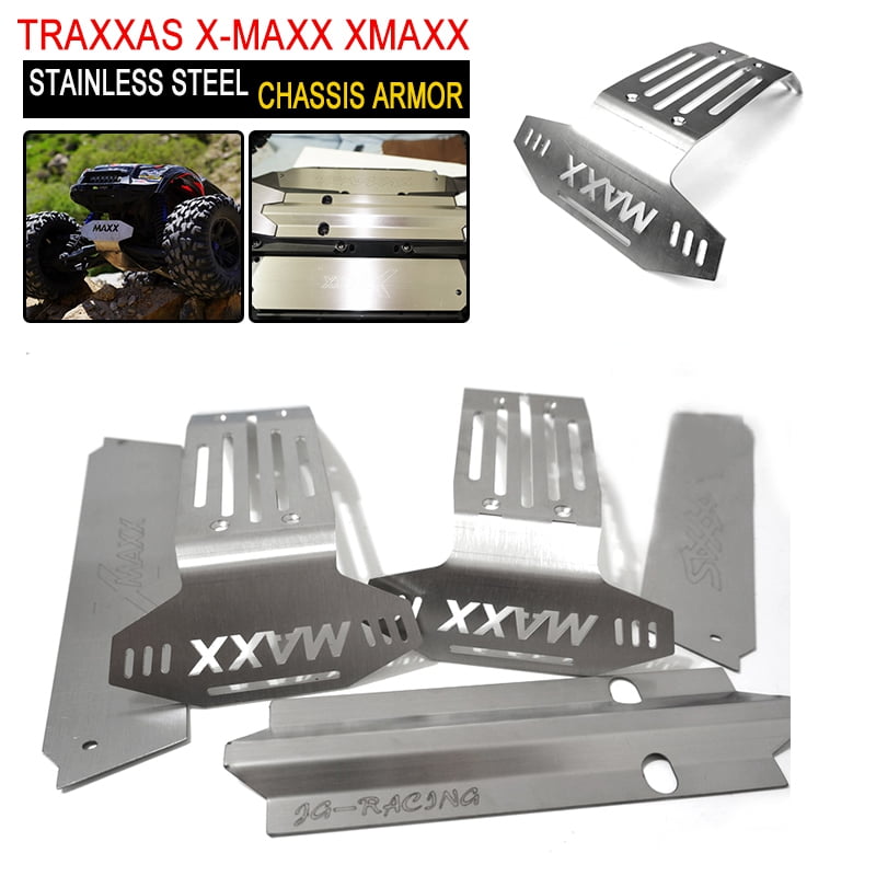 1/5 Traxxas  6S 8S X-Maxx XMAXX Stainless Steel Chassis Armor Hollow Skid Plate