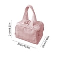 thumbnail image 3 of Cute 2025 Trendy Travel Makeup Organizer Bag | Large Capacity Multi-Compartment Cosmetic Pouch | Portable Handheld Toiletry Bag for Women with Easy-Clean Interior, 3 of 6