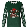 thumbnail image 5 of Christmas Sweatshirts for Women Plus Size Long Sleeves Color Tunic Tops Crewneck Hoodless Tunic Tops Casual Sweatshirt, 5 of 5