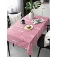 thumbnail image 6 of Red Ombre Table Cloth, Waterproof Tablecloth for Rectangle Tables, Farmhouse Stripes Modern Abstract Art Reusable Washable Fabric Table Cover for Restaurant Kitchen Dining Tables 60"x120", 6 of 9