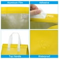 thumbnail image 4 of Insulated Take Away Bags, 25 Pcs Thermal Bags 11.8 x 7.9 x 12.6 Inch Yellow, 4 of 6
