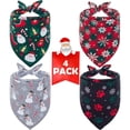thumbnail image 1 of Paquete de 4 pañuelos SCENEREAL Christmas para perros y gatos, 1 of 6