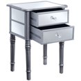 thumbnail image 2 of Convenience Concepts Gold Coast Mayfair Mirrored End Table in Silver Wood Finish, 2 of 3