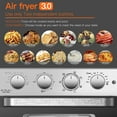 thumbnail image 2 of 24 Qt Air Fryer Oven Toaster, Air Fryers Convection Oven, Accessories Included, Silver, 2 of 10