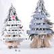 thumbnail image 5 of 2pcs colgante de madera de Navidad-colgante de árbol de Navidad blanco + gris Adepaton CPB-CJZ165, 5 of 5