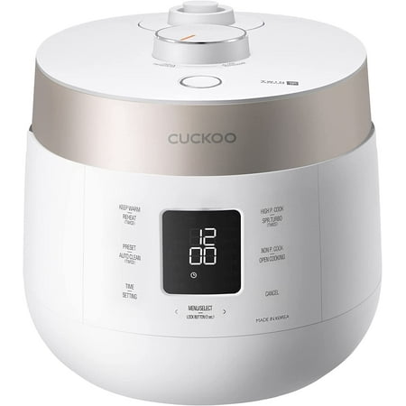 

CUCKOO CRP-ST1009F | 10-Cup (Uncooked) Twin Pressure Rice Cooker & Warmer | Made in Korea | WHITE