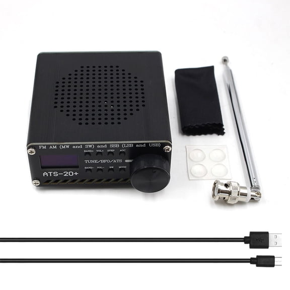Injueey ATS-20 Plus Si4732 Radio AM (MW y SW) SSB (LSB y USB) Receptor de radiograma moderno ensamblado de frecuencia de audio Todas las radios Electrónica miscelánea