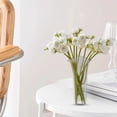 thumbnail image 5 of Plastic Imitation Glazed Vase Set 7.87-7.28in Clear Glass-Look Flower Pots - Multi-Size Living Room Cabinet Dried Flower Decoration (Clear/A)​, 5 of 6