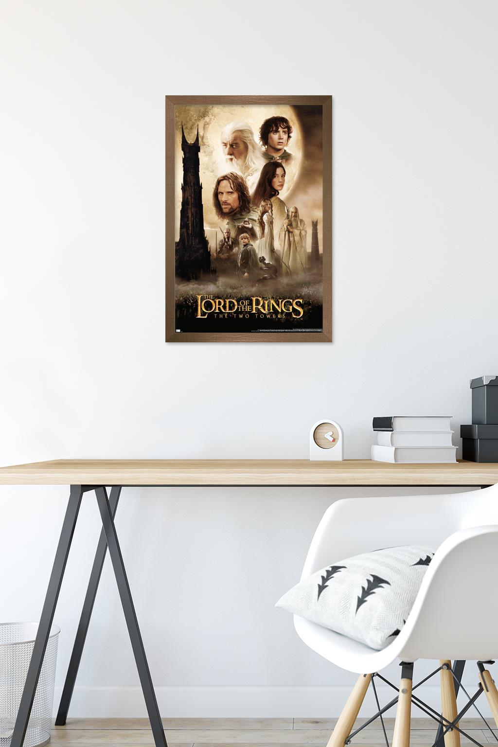 The Lord of the Rings: The Two Towers - One Sheet Wall Poster, 14.725" x 22.375" Framed