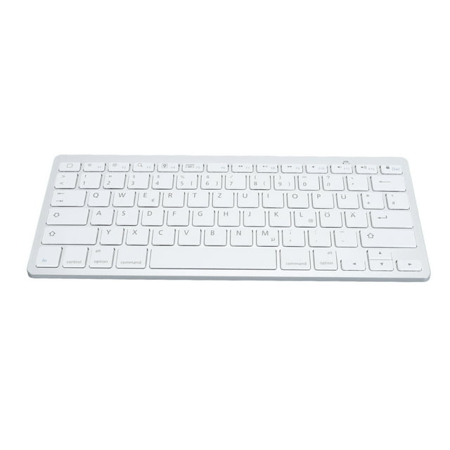 Cordless BT Language Keyboard, German / French / Spanish / Italian English Bilingual Keyboard, Ultra Slim Keyboard with Scissor Legs, Ergonomic Keyboard