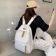 thumbnail image 4 of Bolsa Mochila de nailon para niños y niñasmochila escolarmochilas sólidas para estudiantes (blanco) Ehuebsd Para estrenar, 4 of 9