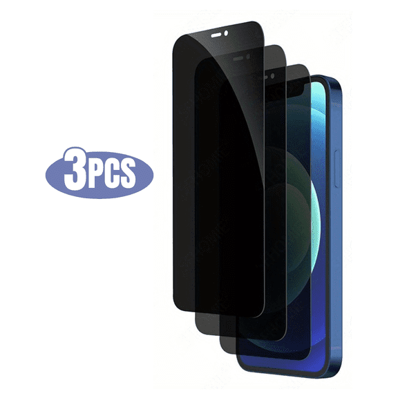 3pack BLUUMTEK for iPhone X/ XS/ 11 Pro Privacy Tempered Glass Screen Protector Private Screen